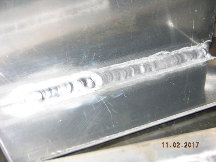 Fillet T joint on 3/16 T 6 Aluminum