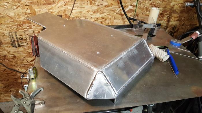 Aluminum skid plate for the BMW