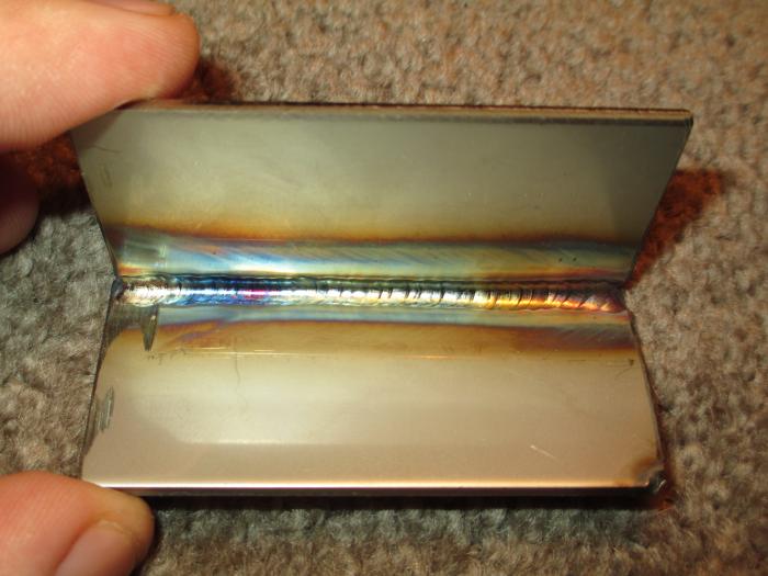 Tig fillet weld 14 gauge stainless