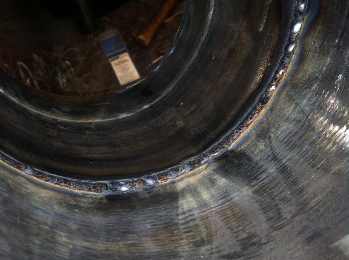 6g 6" sch40 5/32" root gap (bottom view)
